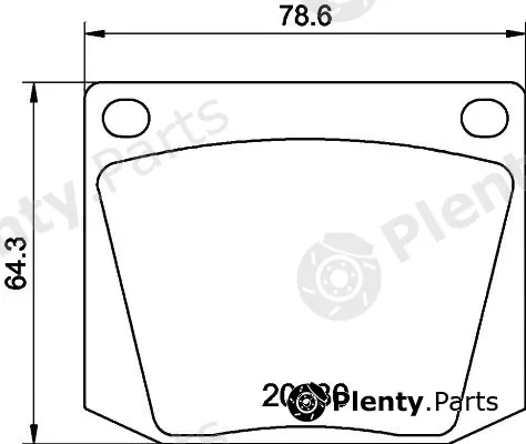 Mintex MGB525 — Brake Pad Set, disc brake