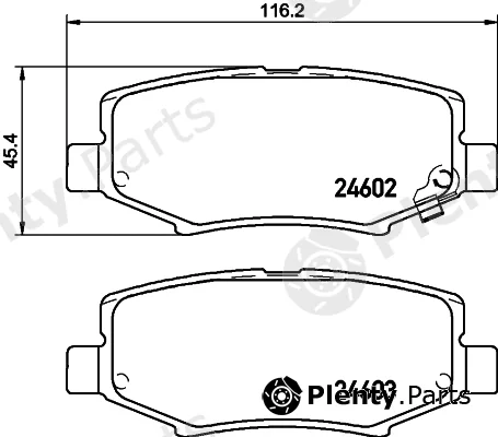 Mintex MDB83011 — Brake Pad Set, disc brake