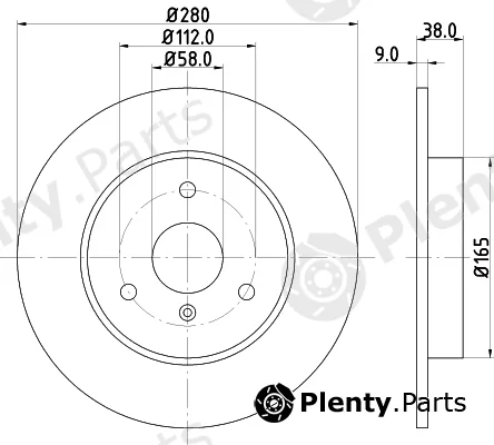 Mintex MDC1423 — Brake Disc
