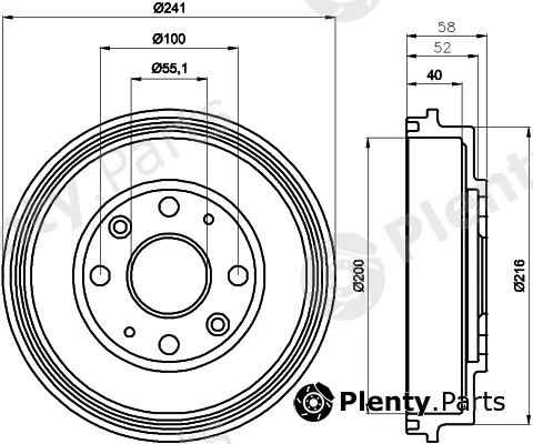 Mintex MBD207 — Brake Drum