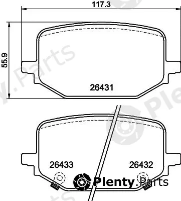 Mintex MDB84306 — Brake Pad Set, disc brake
