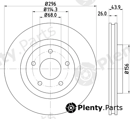 Mintex MDC81905C — Brake Disc