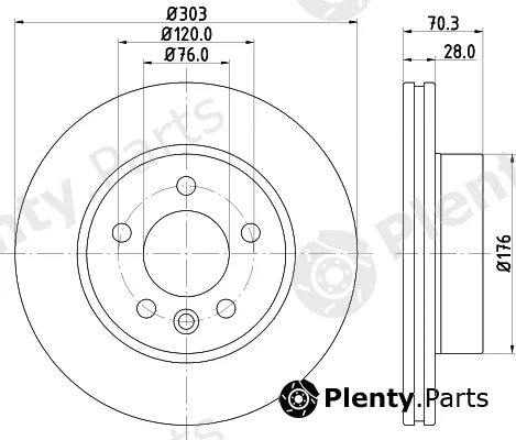 Mintex MDC2769C — Brake Disc