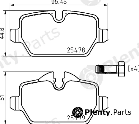 Mintex MDB3131 — Brake Pad Set, disc brake