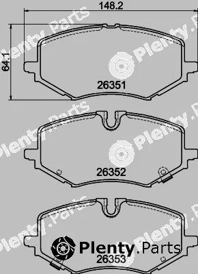 Mintex MDB4325 — Brake Pad Set, disc brake