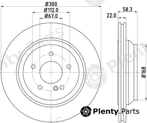 Mintex MDC81914C — Brake Disc