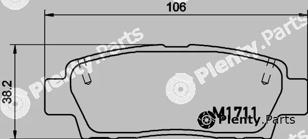 Mintex MDB1711 — Brake Pad Set, disc brake