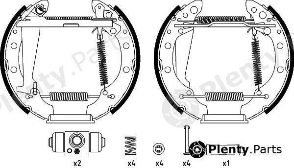 Mintex MSP422 — Brake Shoe Set Shoe Kit Pro