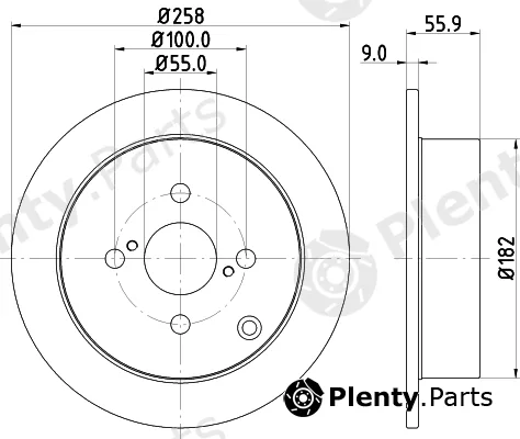 Mintex MDC1678C — Brake Disc