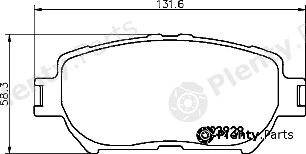 Mintex MDB82263 — Brake Pad Set, disc brake
