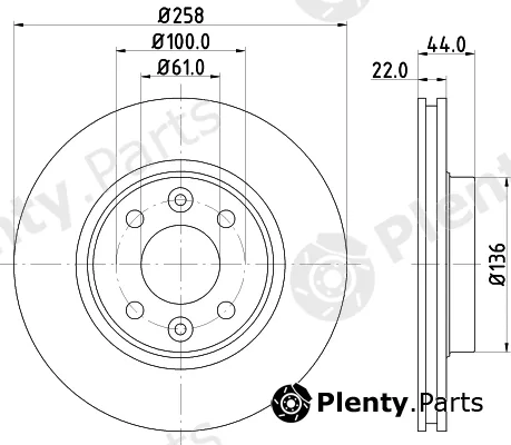 Mintex MDC2525 — Brake Disc