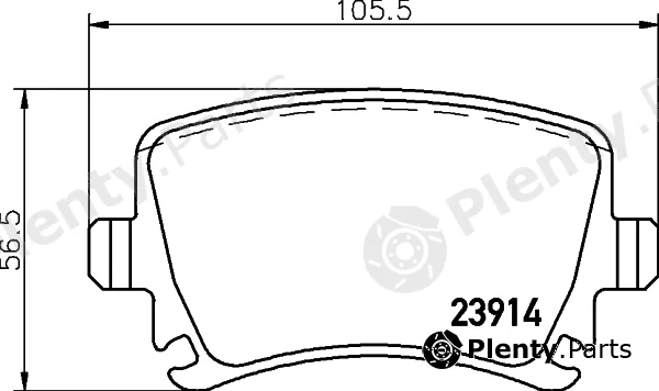 Mintex MDB82580 — Brake Pad Set, disc brake