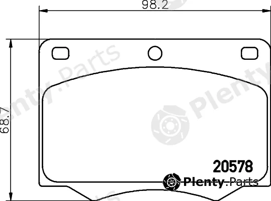 Mintex MGB642 — Brake Pad Set, disc brake