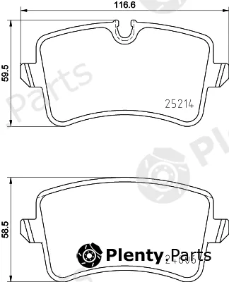 Mintex MDB83086 — Brake Pad Set, disc brake