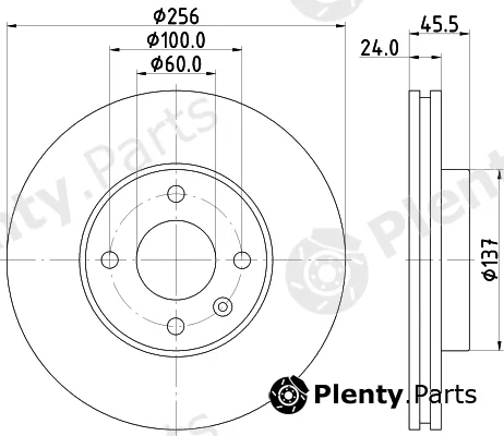 Mintex MDC2514 — Brake Disc