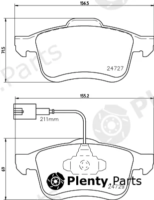 Mintex MDB3786 — Brake Pad Set, disc brake