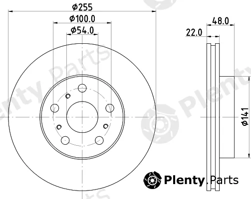 Mintex MDC717 — Brake Disc