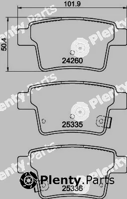 Mintex MDB2691 — Brake Pad Set, disc brake