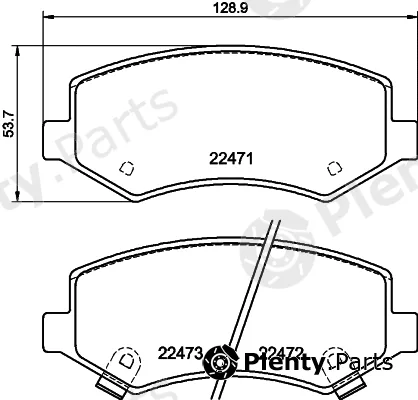 Mintex MDB83945 — Brake Pad Set, disc brake