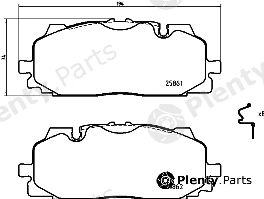 Mintex MDB83760 — Brake Pad Set, disc brake