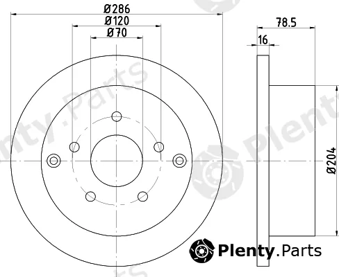 Mintex MDC2438 — Brake Disc