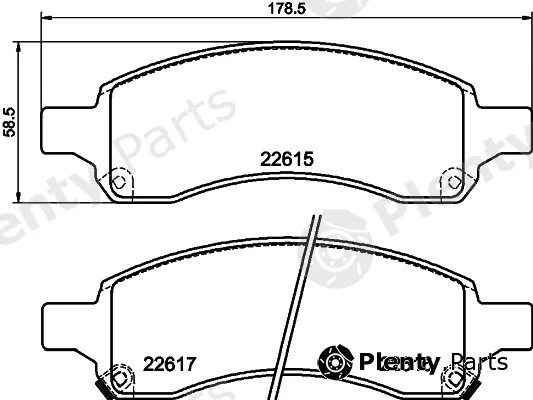 Mintex MDB84212 — Brake Pad Set, disc brake