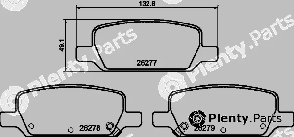 Mintex MDB4289 — Brake Pad Set, disc brake