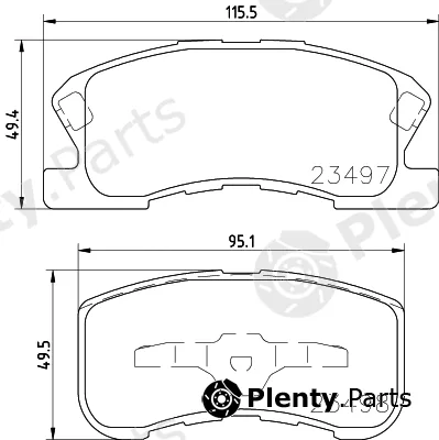 Mintex MDB1910 — Brake Pad Set, disc brake