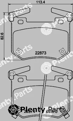 Mintex MDB4117 — Brake Pad Set, disc brake