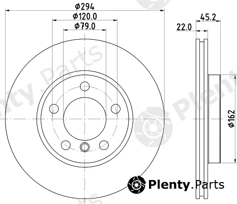 Mintex MDC82706C — Brake Disc