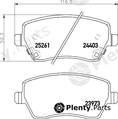 Mintex MDB3186 — Brake Pad Set, disc brake