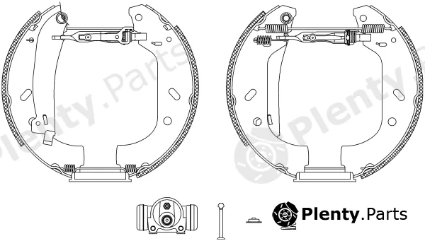 Mintex MSP118 — Brake Shoe Set Shoe Kit Pro