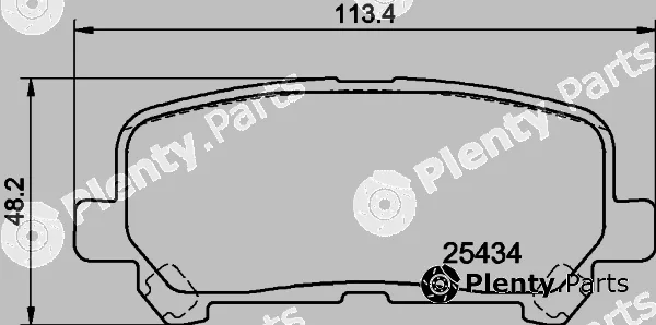 Mintex MDB3457 — Brake Pad Set, disc brake