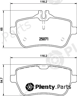 Mintex MDB83284 — Brake Pad Set, disc brake
