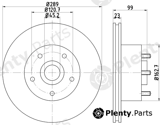 Mintex MDC2436 — Brake Disc