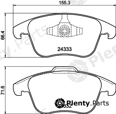 Mintex MDB83485 — Brake Pad Set, disc brake