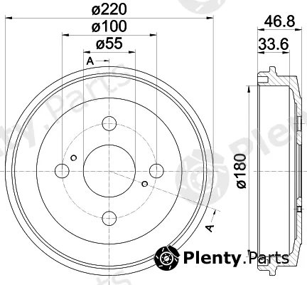 Mintex MBD344 — Brake Drum