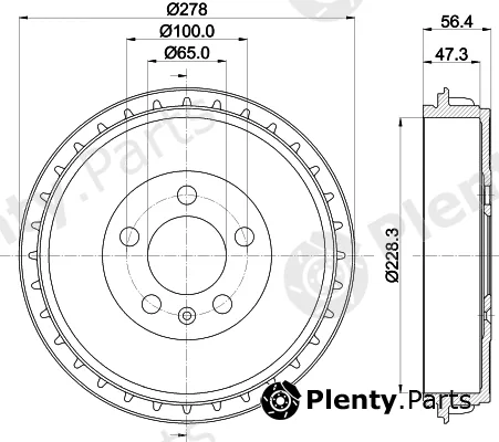 Mintex MBD411 — Brake Drum