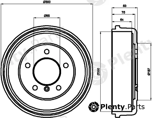 Mintex MBD012 — Brake Drum
