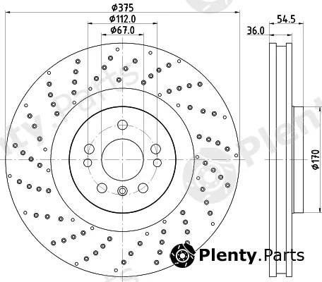 Mintex MDC82731C — Brake Disc