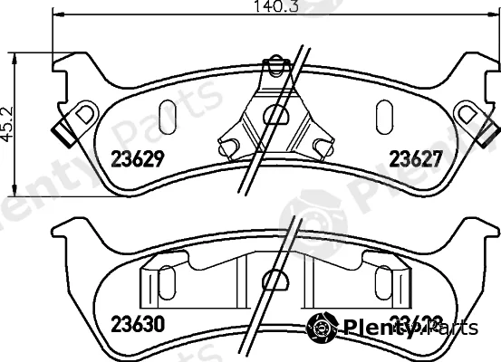 Mintex MDB1933 — Brake Pad Set, disc brake