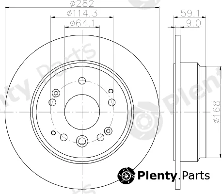 Mintex MDC2566 — Brake Disc