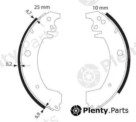 Mintex MFR533 — Brake Shoe Set