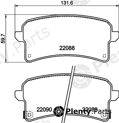 Mintex MDB84234 — Brake Pad Set, disc brake