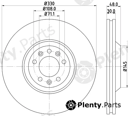 Mintex MDC1690 — Brake Disc