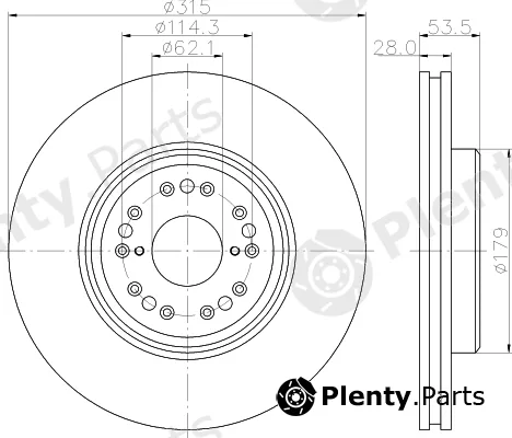 Mintex MDC1882 — Brake Disc