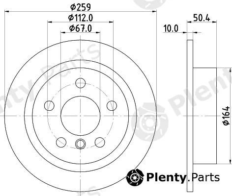 Mintex MDC82727C — Brake Disc