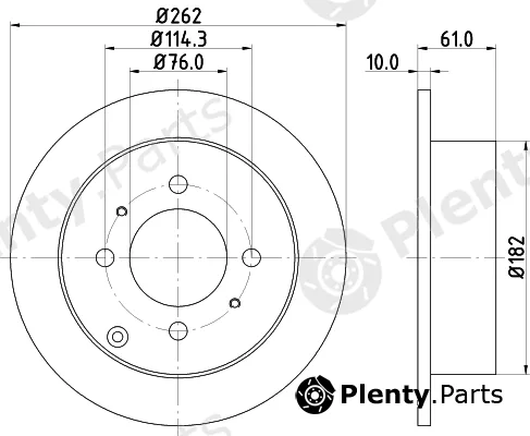 Mintex MDC1854 — Brake Disc