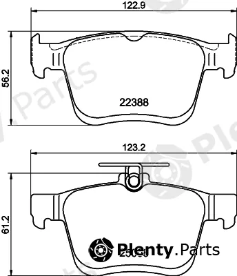 Mintex MDB3486 — Brake Pad Set, disc brake