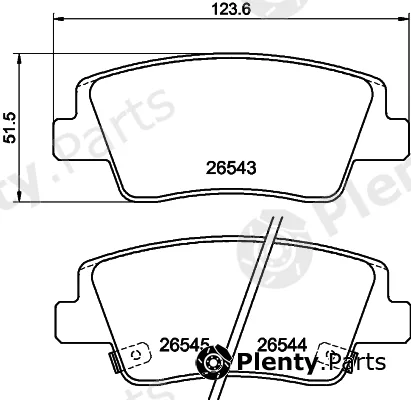 Mintex MDB3516 — Brake Pad Set, disc brake